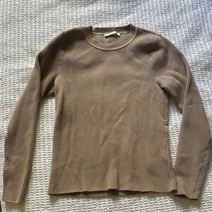Abercrombie & Fitch Tan Long Sleeve Tee